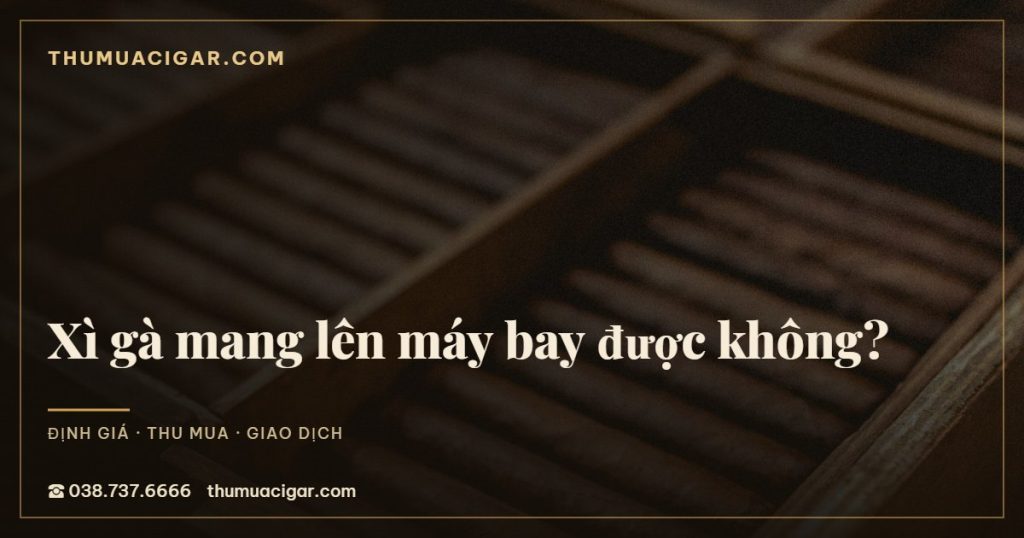 Xì gà mang lên máy bay được không?