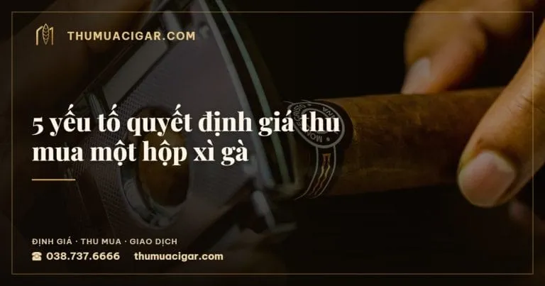 5 yếu tố quyết định giá thu mua một hộp xì gà, thu mua cigar giá cao, thumuacigar.com
