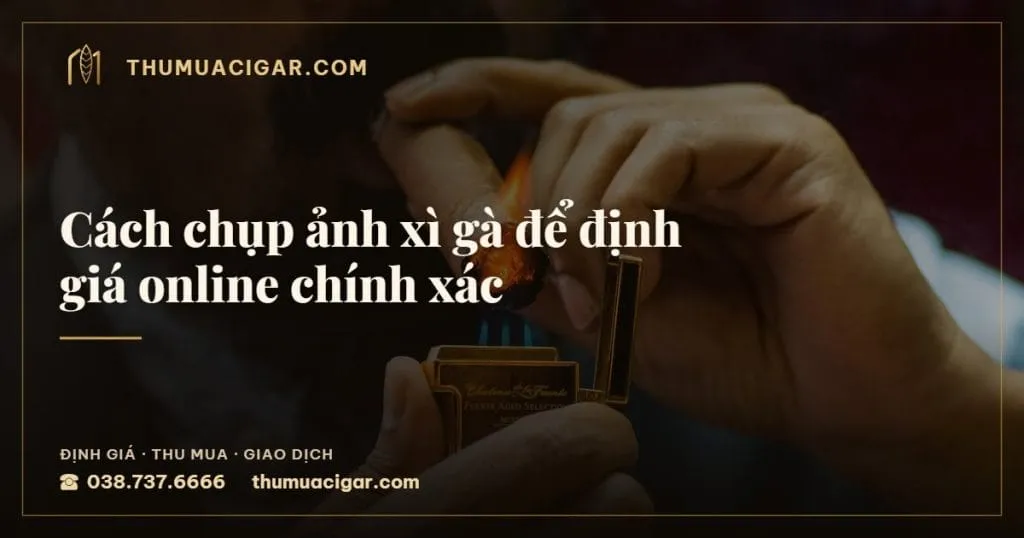 Cách chụp ảnh xì gà để định giá online chính xác, thu mua cigar giá cao, thumuacigar.com