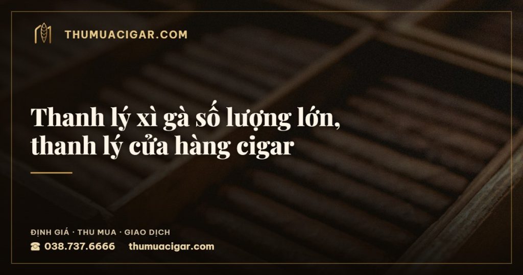 Thanh lý xì gà số lượng lớn, thanh lý cửa hàng cigar — thu mua cigar giá cao, thumuacigar.com