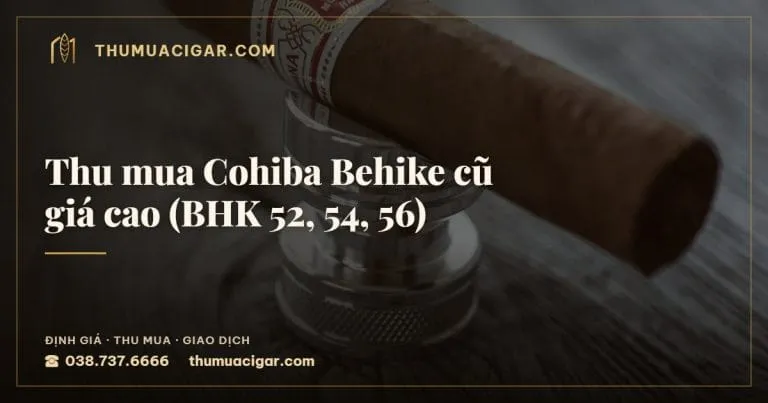 Thu mua Cohiba Behike cũ giá cao (BHK 52, 54, 56), thu mua cigar giá cao, thumuacigar.com