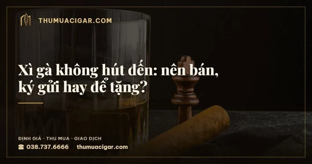 Xì gà không hút đến: nên bán, ký gửi hay để tặng?, thu mua cigar giá cao, thumuacigar.com